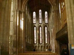 The East window rebuilt in 1860
