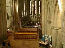 The North trancept seen from the Night Stair balcony
