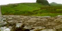 Hadrian's wall covers the high ground