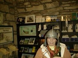 Donning a tin hat ready for batle?