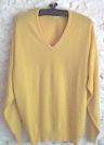 Gents Yellow Classic Vee Neck Sweater